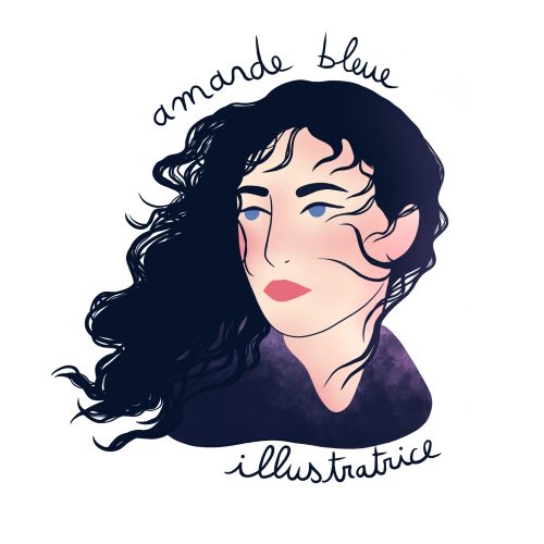 amande bleue illustratrice Strasbourg